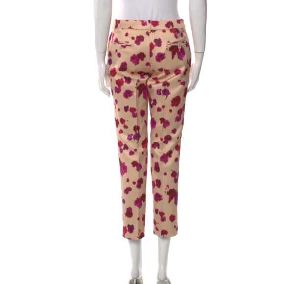 Michael Kors Floral Print Straight Leg Pants Size XS / US 2 - Picture 3 of 3